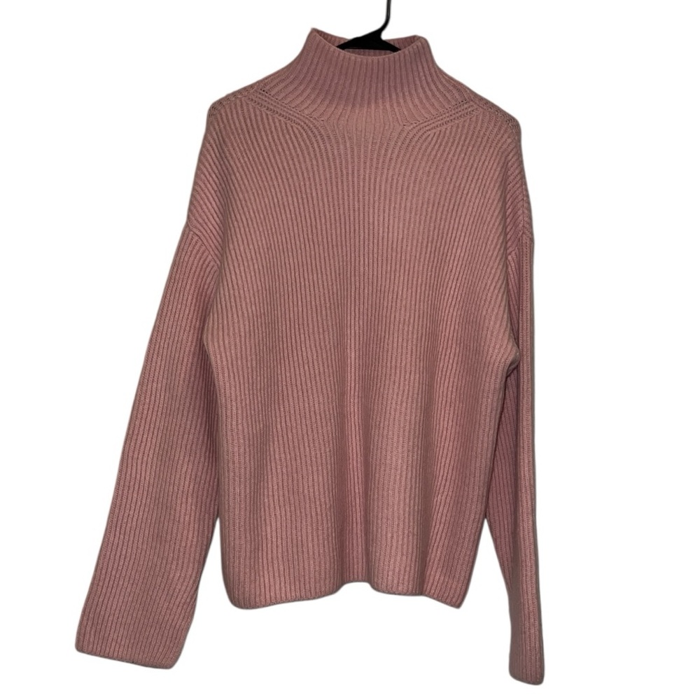 H&M Pink Oversized Turtleneck Sweater- Size Small